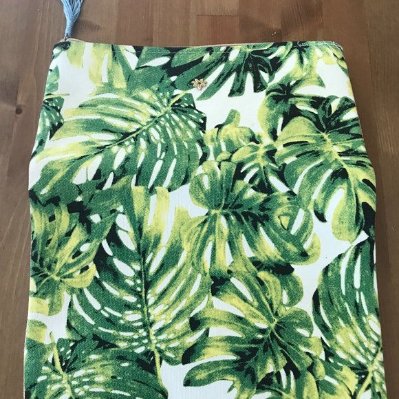Tropical Vibe Cappelli Straworld Green fold-over clutch bag - Picture 3 of 4
